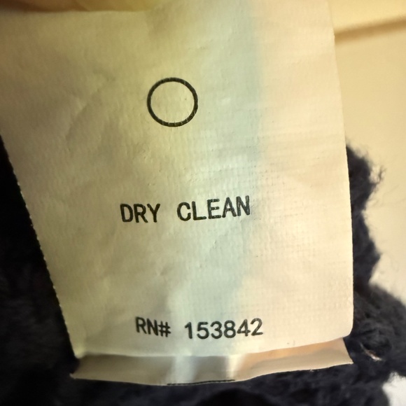 Code x Mode Navy White Varsity Cropped V Neck Sweater Size Large Preppy - Picture 11 of 11